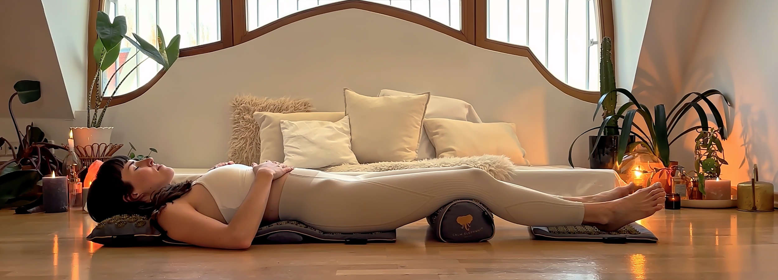 Das Calm Elephant Akupressurmatte Ultimate-Set.