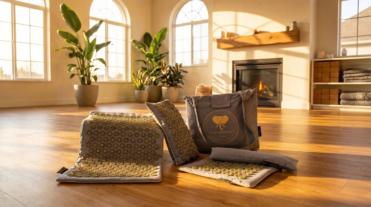 Akupunkturmatte zur Durchblutungsförderung und aktiver Entspannung