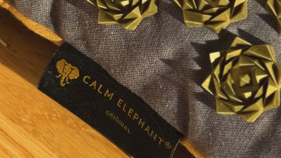 Akupressurmatte | ULTIMATE 6er Set - beige mit Calm Elephant Original Label und Akupressurspitzen